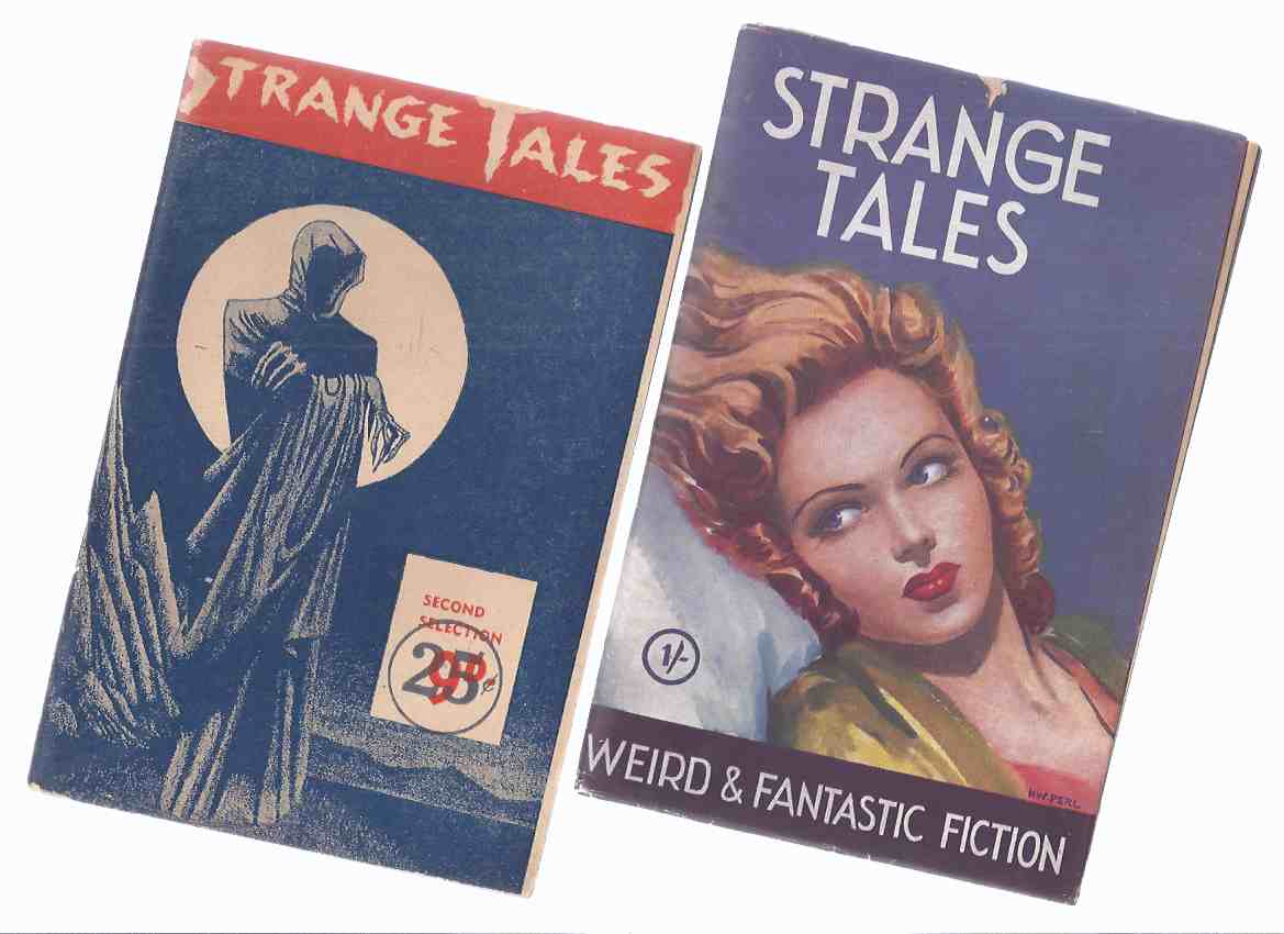 Image for Strange Tales Issue # 1, 2 -TWO VOLUMES / Utopian Publications (inc.Non-Stop Mars; Pink Elephants; Brain of Ali Khan; Hunters from Beyond; Experiment in Murder; The Tombstone; Moon Devils; Cool Air; The Manikin; Nameless Offspring; Sorcerer's Jewel etc)