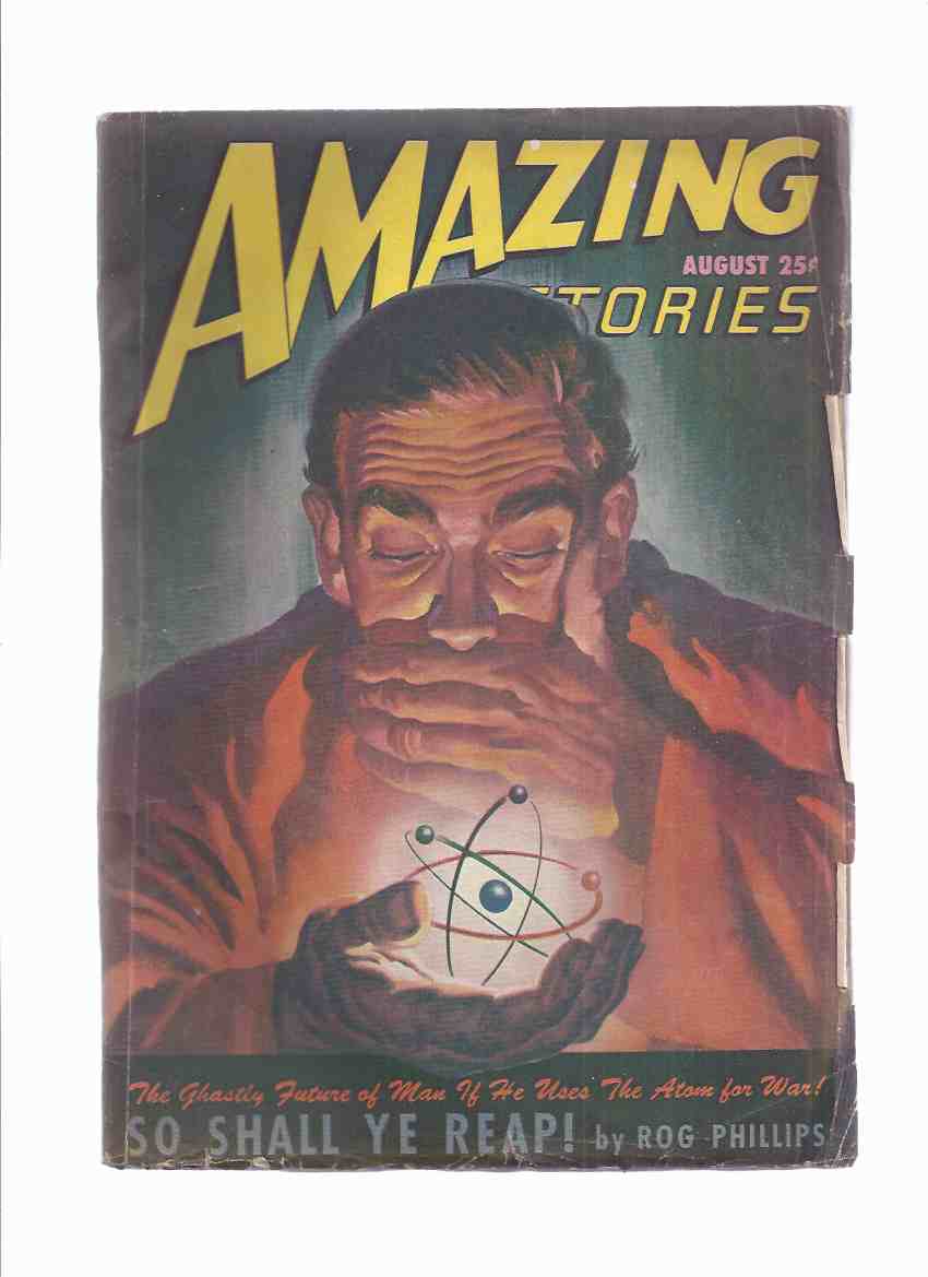 Image for Amazing Stories Science Fiction Pulp Magazine, August 1947, Volume 21, # , # 8, December 1947 ( So Shall Ye Reap By Phillips; First Rocket By Sharpe; Mer-Witch of Ether 18 By Shaver, etc