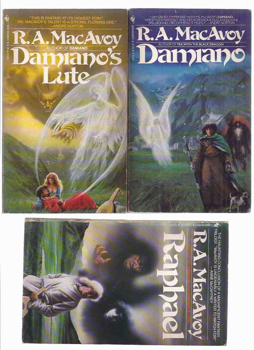 Image for Damiano; Damiano's Lute; Raphael ( Books 1, 2, 3 of the Trilogy) -by R A MacAvoy -THREE VOLUMES -all Signed