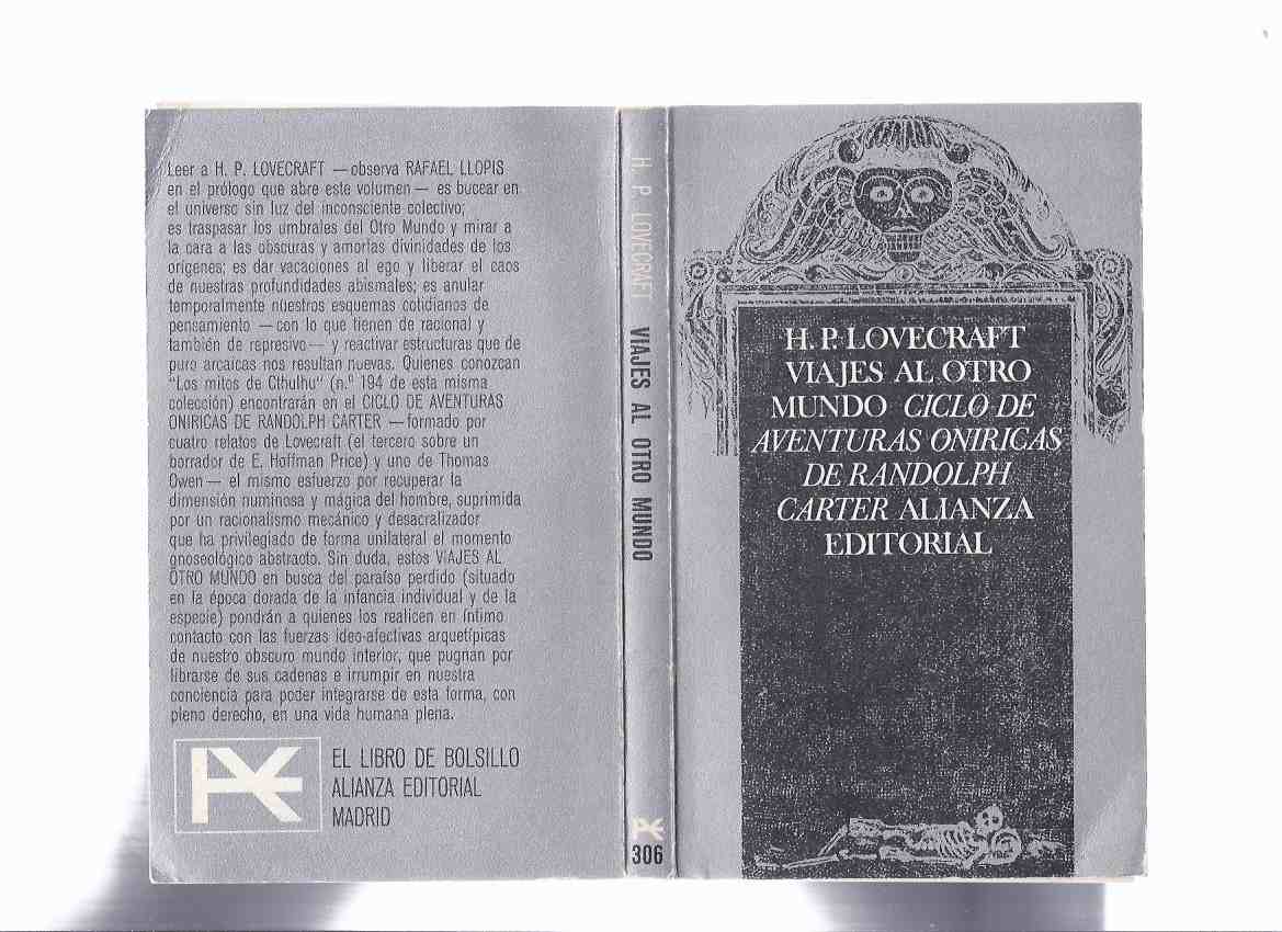 Image for Viajes al otro mundo.Ciclo de aventuras oniricas de Randolph Carter -by H P Lovecraft ( Spanish Edition )(inc. Statement of Randolph Carter; The Silver Key; Through the Gates of the Silver Key; Dream Quest of Unknown Kadath )