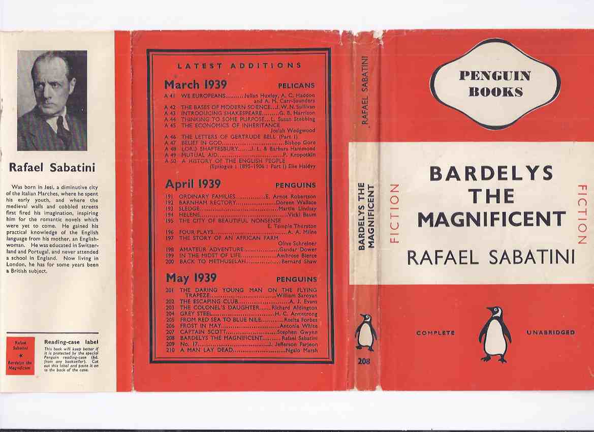 Image for Bardelys the Magnificent ---by Rafael Sabatini ( Paperback in a Dustjacket Edition )