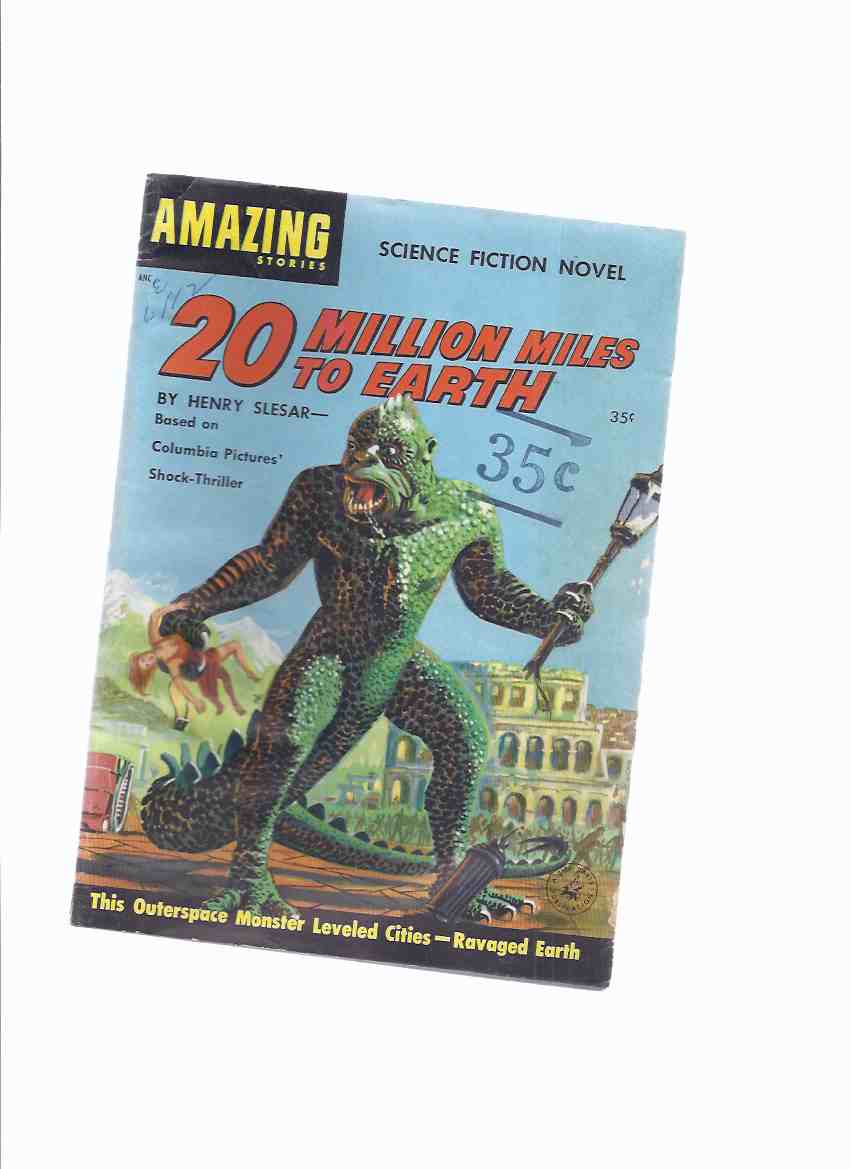 Image for Twenty ( 20 ) Million Miles to Earth (with Three Movie Stills )--- Based on Columbia Pictures Shock Thriller --- This Outer Space Monster Leveled Cities - Ravaged Earth ( Cover Shows Ray Harryhausen Monster ) ( 20000000 / 20,000,000 )