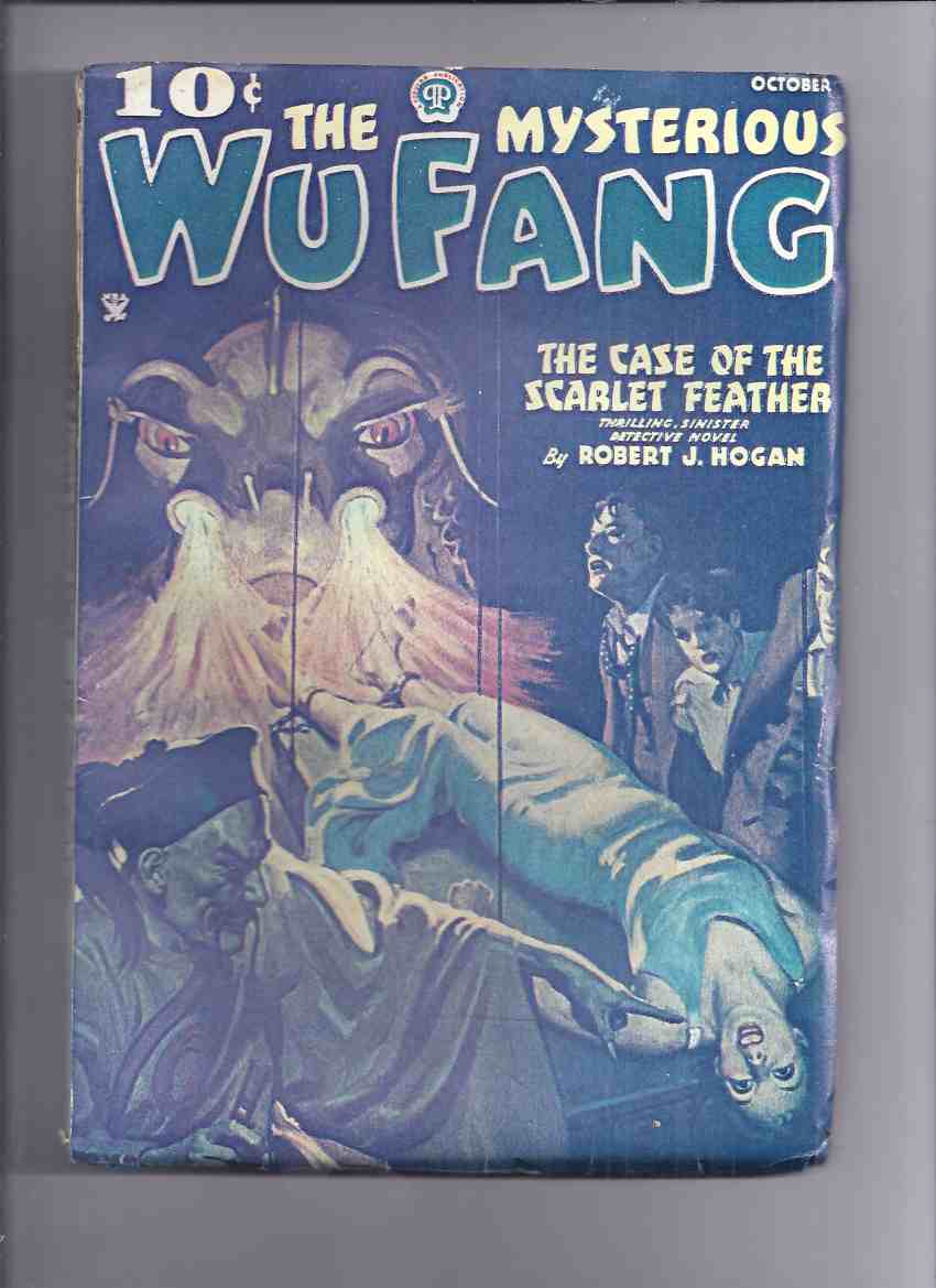 Image for The Mysterious Wu Fang, October 1935, Volume 1, No. 2: The Case of the Scarlet Feather -by Robert J Hogan ( Pulp )(inc. Bones of the Dead By Ernst; The Devil's Coin By Gruber; The Jade Cat By Fisher )