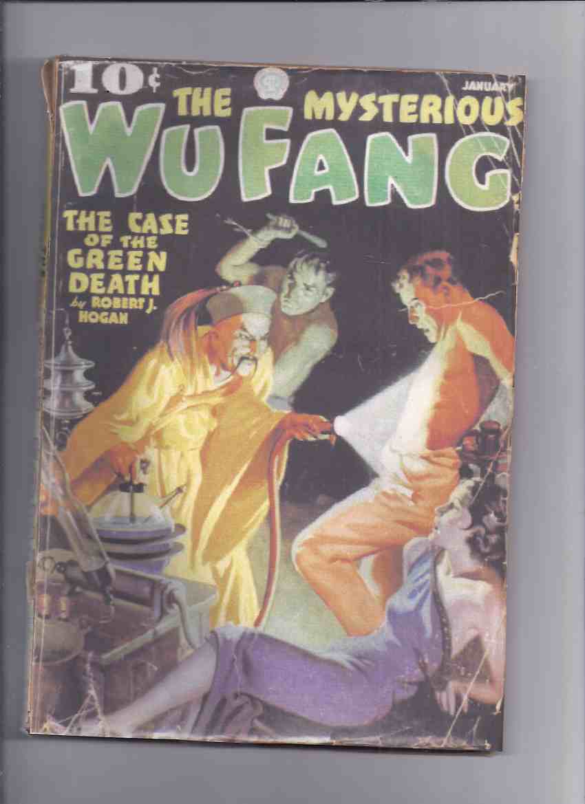 Image for The Mysterious Wu Fang, January 1936, Volume 2, No. 1: The Case of the Green Death -by Robert J Hogan ( Pulp )(inc. Jewels for the Dead By Myers; The Sacred Dragon By Fisher )