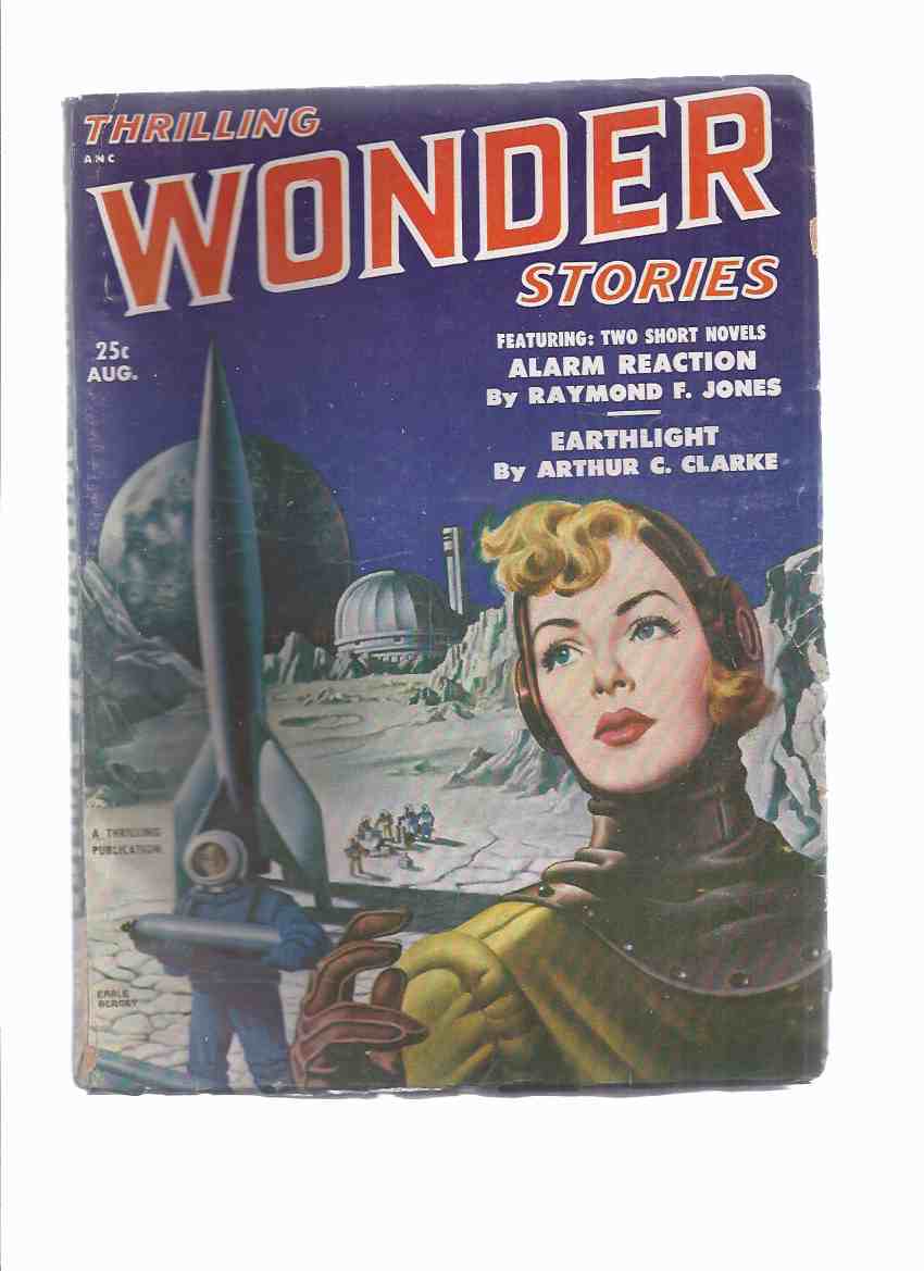 Image for Thrilling Wonder Stories Pulp, August 1951, Volume 38, # ( Alarm Reaction; Earthlight; Ultimate Purpose; Jester; Dome; No Dipsy for Dix; At Your Service; These Things Are Sirius; Venus, The Corpse Planet, etc )
