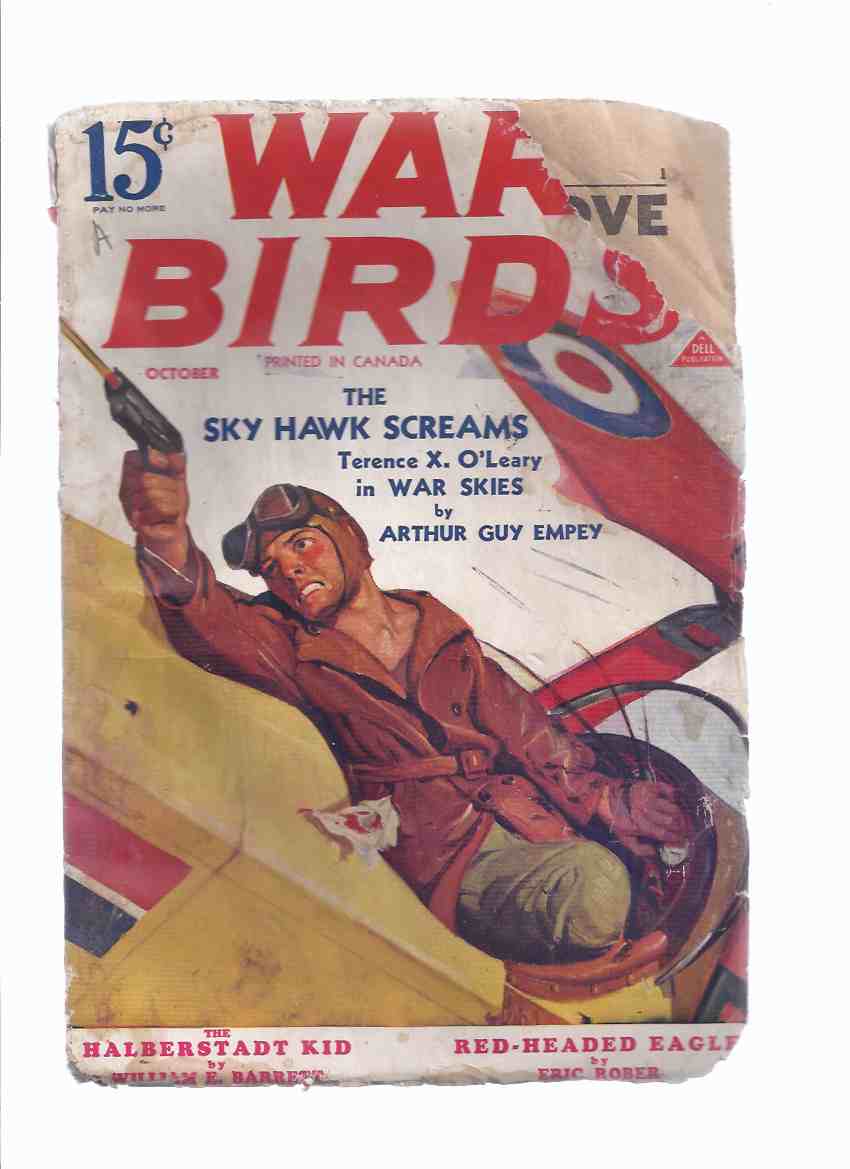 Image for Terence X O'Leary War Birds PULP, Volume 31, # 87, October 1935 ( Red Headed Eagle; The Halberstadt Kid; The Sky Hawk Screams; Barker's Christmas Party; Wings on a Goat; The Cobra Crate; Drone of the Damned )
