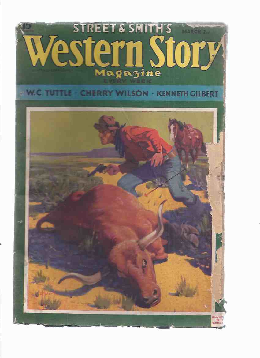 Image for Western Story Magazine ( Pulp ), Volume 137, # 2, March 2, 1935 (inc. Sundown of Ghost Dance; Great Geyser; Big Pard (part 3); Pride of Gallina; Roman in the gloamin'; Black Ace; Bounty-Bent; More Precious Than Gold; etc)