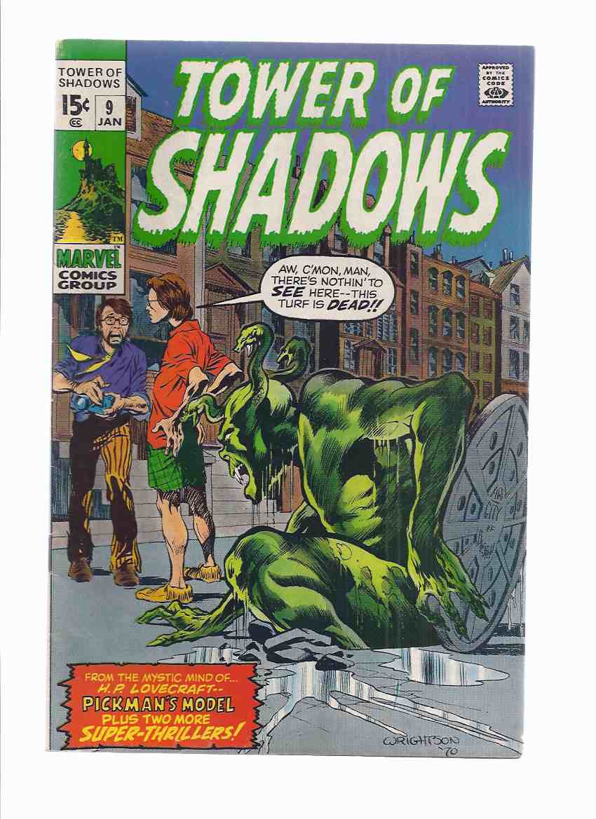 Image for MARVEL COMICS - TOWER of SHADOWS: Volume 1, # 9 (inc: Pickman's Model; The Threat from the 5th Dimension; I Dared to Enter the Haunted Room )