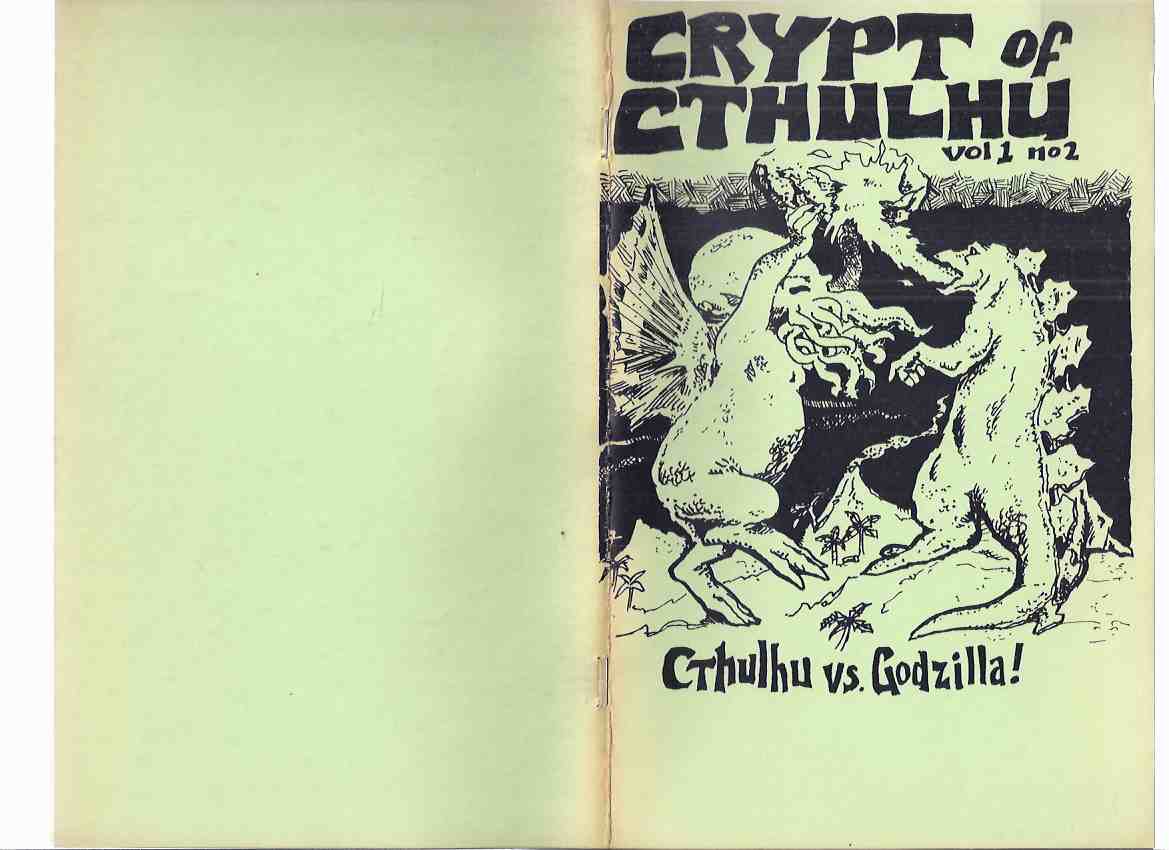 Image for Crypt of Cthulhu, Volume 1, # 2, Yuletide 1981: Cthulhu Vs. Godzilla (inc. The Statement of Lin Carter; Fun Guys from Yuggoth; What Was "The Corpse-Eating Cult of Leng?"; etc)