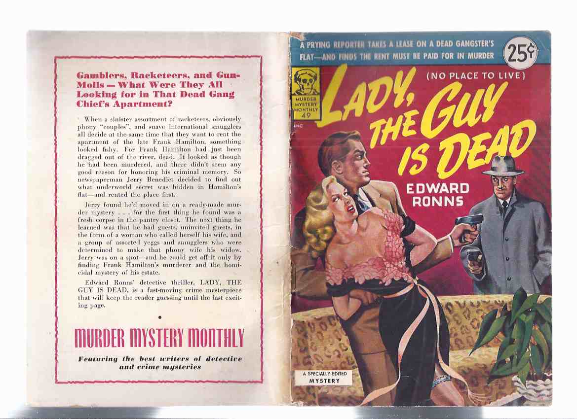 Image for Lady, the Guy is Dead (aka No Place to Live ) / Avon Murder Mystery Monthly # 49