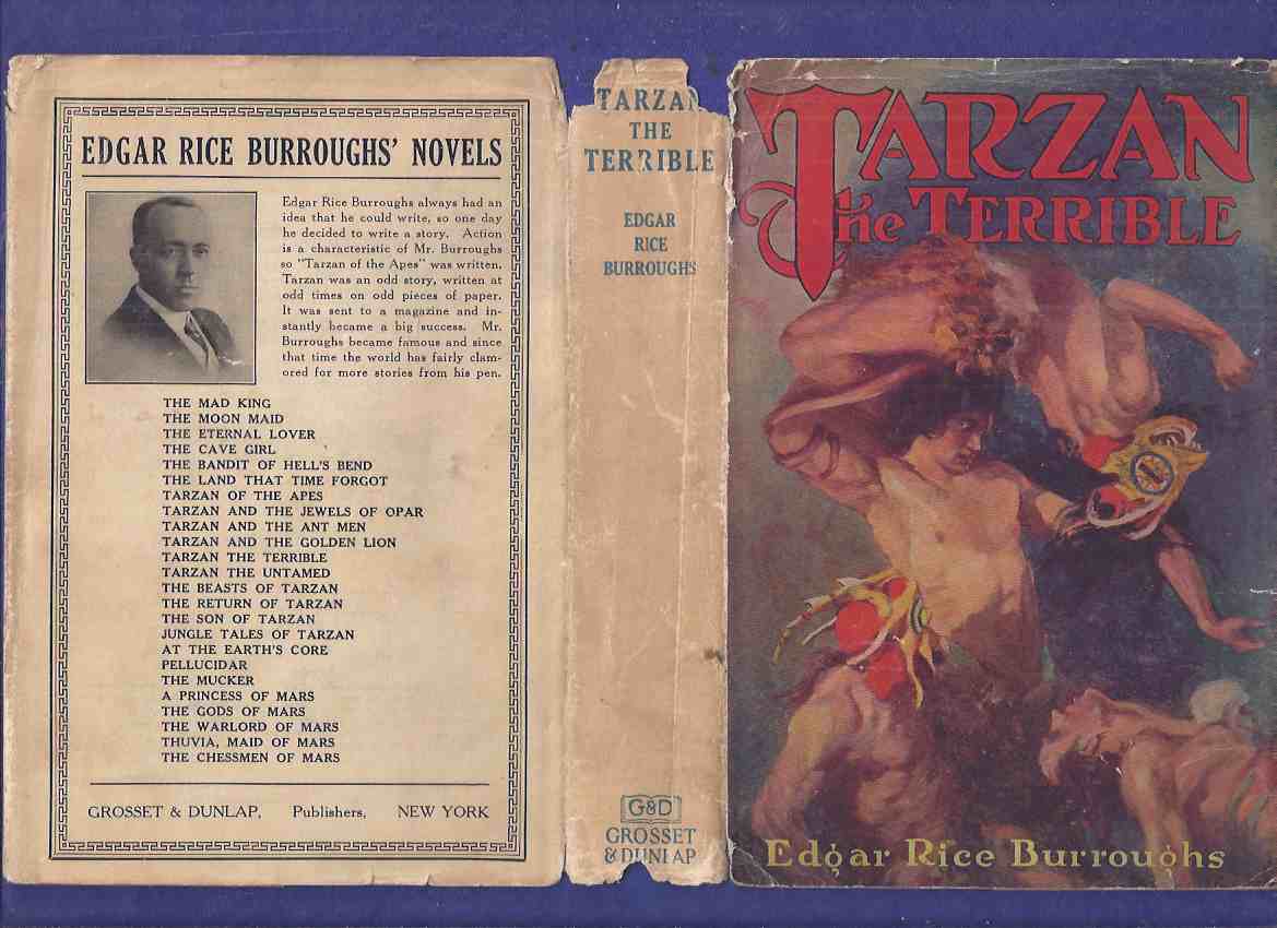 Image for Tarzan the Terrible -by Edgar Rice Burroughs ( 1st Grosset and Dunlap Edition )(includes the Map of Pal-Ul-Don )