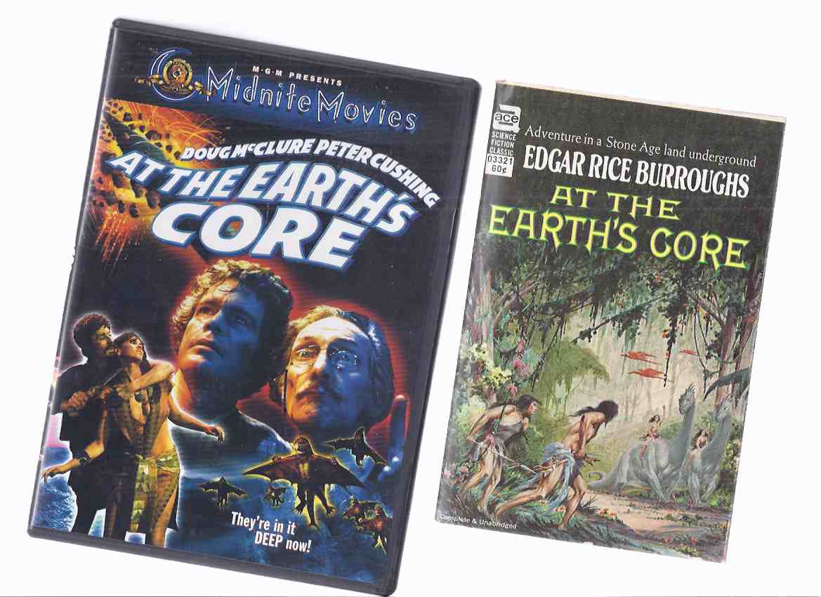 Image for At the Earth's Core - Pellucidar ---by Edgar Rice Burroughs ---with a DVD of the Doug McClure / Peter Cushing Movie