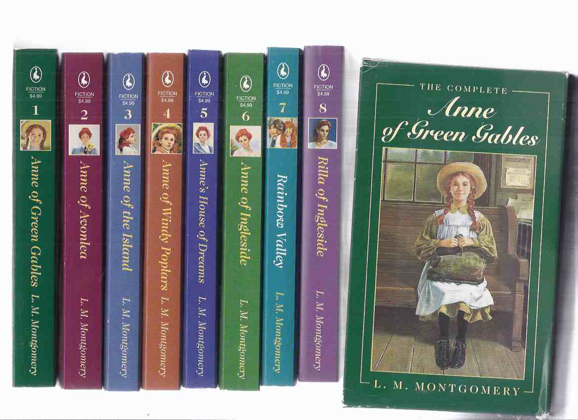 Image for Eight Volumes - L M Montgomery Boxed / Slipcased Set: Anne of Green Gables - Avonlea - the Island - Windy Poplars - Anne's House of Dreams -of Ingleside - Rainbow Valley - Rilla of Ingleside --- Books 1, 2, 3, 4, 5, 6, 7, 8 in a slipcase ( Box Set )