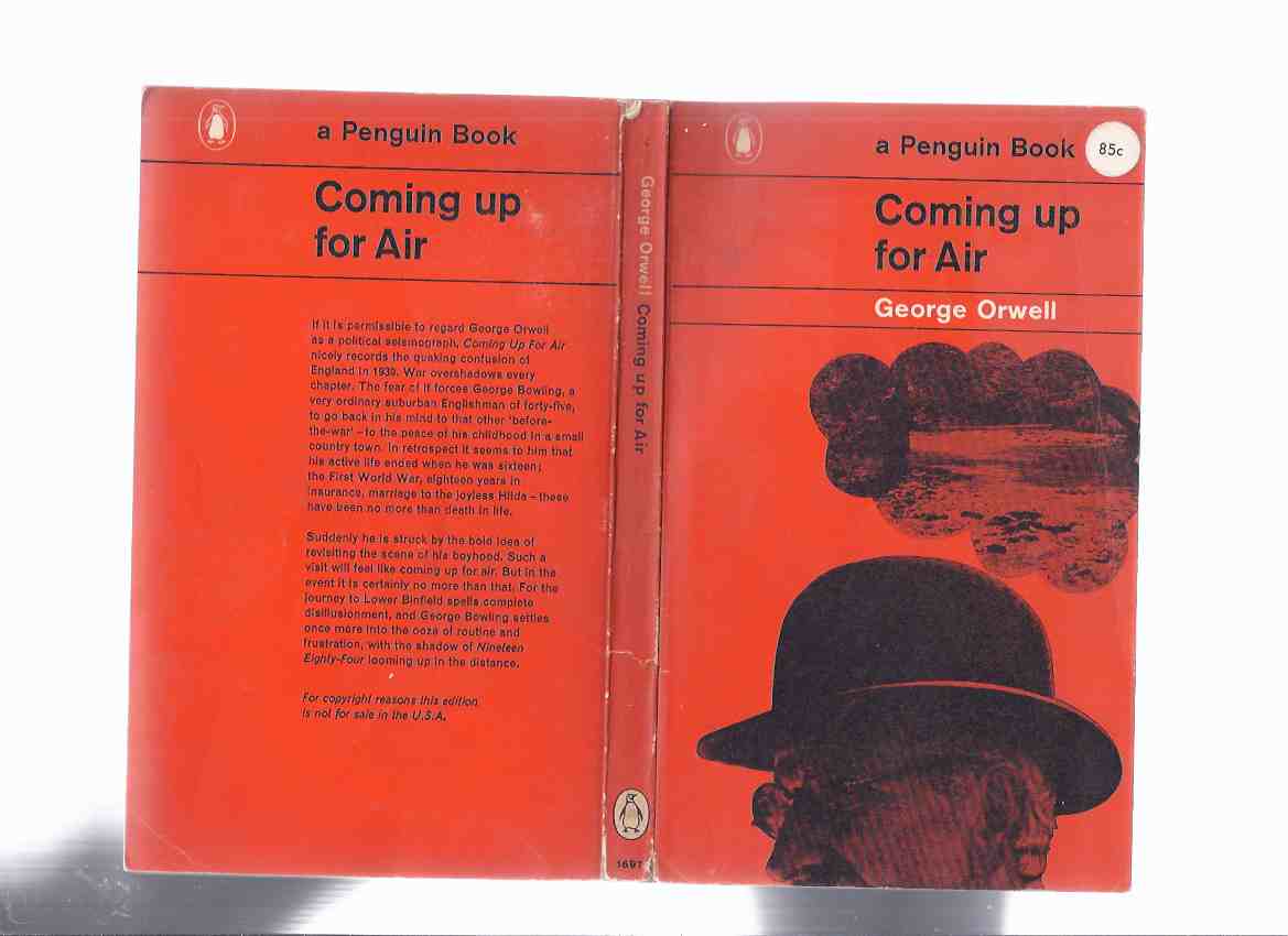 Coming Up for Air -by George Orwell ( 1st Penguin Edition ) Image for Coming Up for Air -by George Orwell ( 1st Penguin Edition )