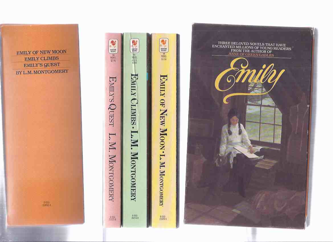 Image for L M Montgomery / The Emily Trilogy: Emily of New Moon ---with Emily Climbs ---with Emily's Quest -Book 1, 2, 3 --THREE Volumes in a slipcase, ---by the Author of Anne of Green Gables ( Slipcased Trilogy / Boxed - Box Set )
