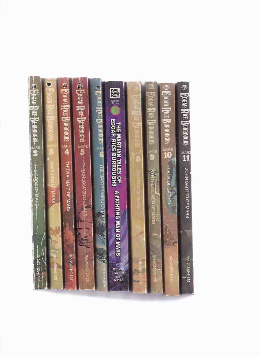 Image for 10 VOLUMES: Martian / Barsoom Series / Cycle -by Edgar Rice Burroughs Book 2 3 4 5 6 7 8 9 10 11 ( Gods; Warlord; Thuvia, Maid; Chessmen; Master Mind; Fighting Man; Swords; Synthetic Men; Llana of Gathol; John Carter of Mars )( Mastermind )