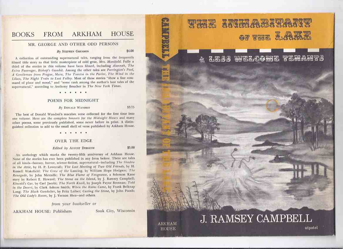 Image for The Inhabitant of the Lake ---by J Ramsey Campbell ( Arkham House Edition )( Room in the Castle; The Mine on Yuggoth; Return of the Witch; Insects from Shaggai; etc)( Author's 1st Book )