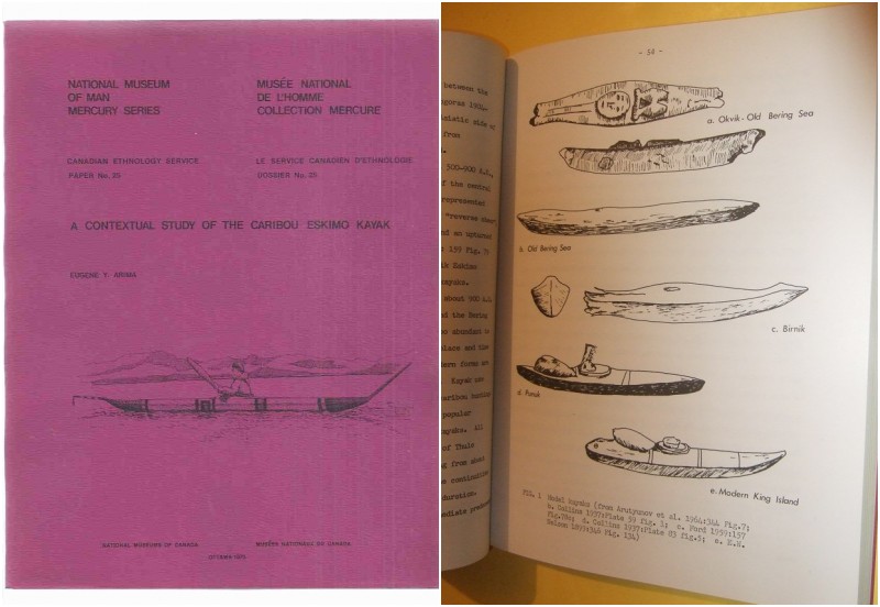 Image for A Contextual Study of the Caribou Eskimo Kayak / National Museum of Man Mercury Series Canadian Ethnology Service Paper # 25 / Musee National De L'Homme Collection Mercure Le Service Canadien D'Ethnologie Dossier No 25 ( Iglulik Inuit Kayaks )