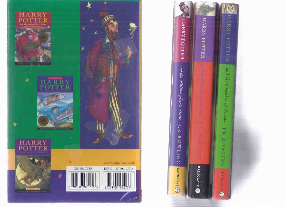 THREE BOOKS: Harry Potter: Harry Potter and the Philosopher's Stone ---with -and the Chamber of Secrets ---with -and the Prisoner of Azkaban ---Volumes 1, 2, 3 in a Slipcase ( Box / Boxed / Slipcased Set ) ( Aka Sorcerer's Stone ) Image for THREE BOOKS: Harry Potter: Harry Potter and the Philosopher's Stone ---with -and the Chamber of Secrets ---with -and the Prisoner of Azkaban ---Volumes 1, 2, 3 in a Slipcase ( Box / Boxed / Slipcased Set ) ( Aka Sorcerer's Stone )