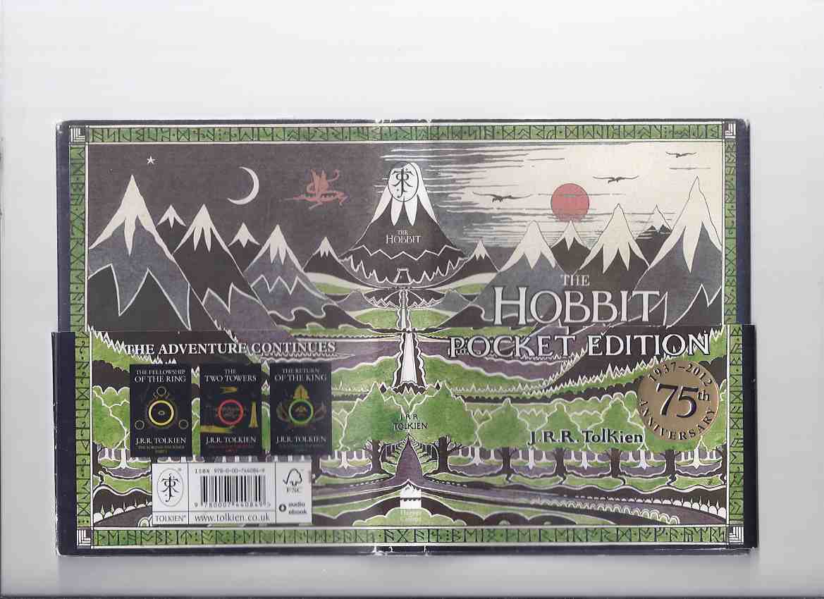 Image for The POCKET EDITION of The Hobbit, or, There and Back Again -by J R R Tolkien -THE 1st 75th Anniversary Edition 1937 - 2012 (with Publisher's Wraparound Advertising Band )