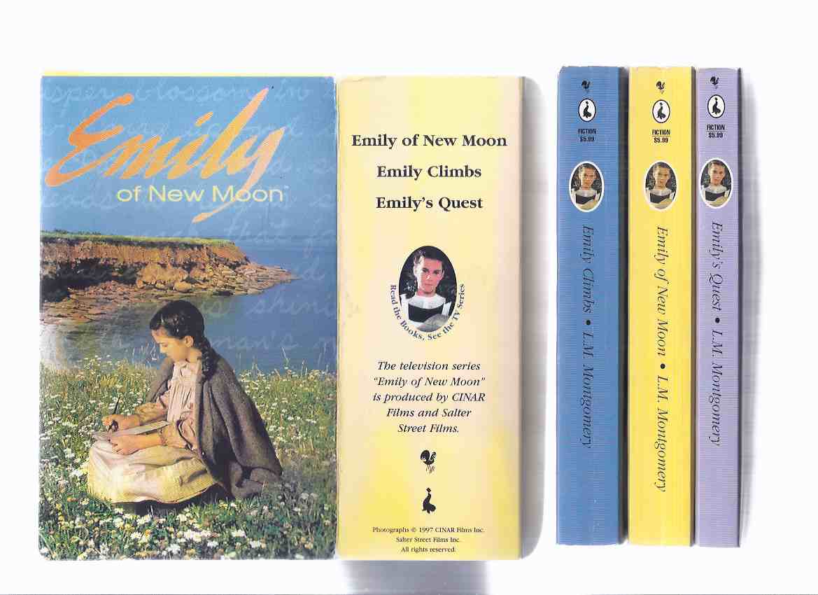 Image for L M Montgomery / The Emily Trilogy: Emily of New Moon ---with Emily Climbs ---with Emily's Quest -Book 1, 2, 3 --THREE Volumes in a slipcase, ---by the Author of Anne of Green Gables ( Slipcased Trilogy / Boxed - Box Set / TV Tie-in Issue )