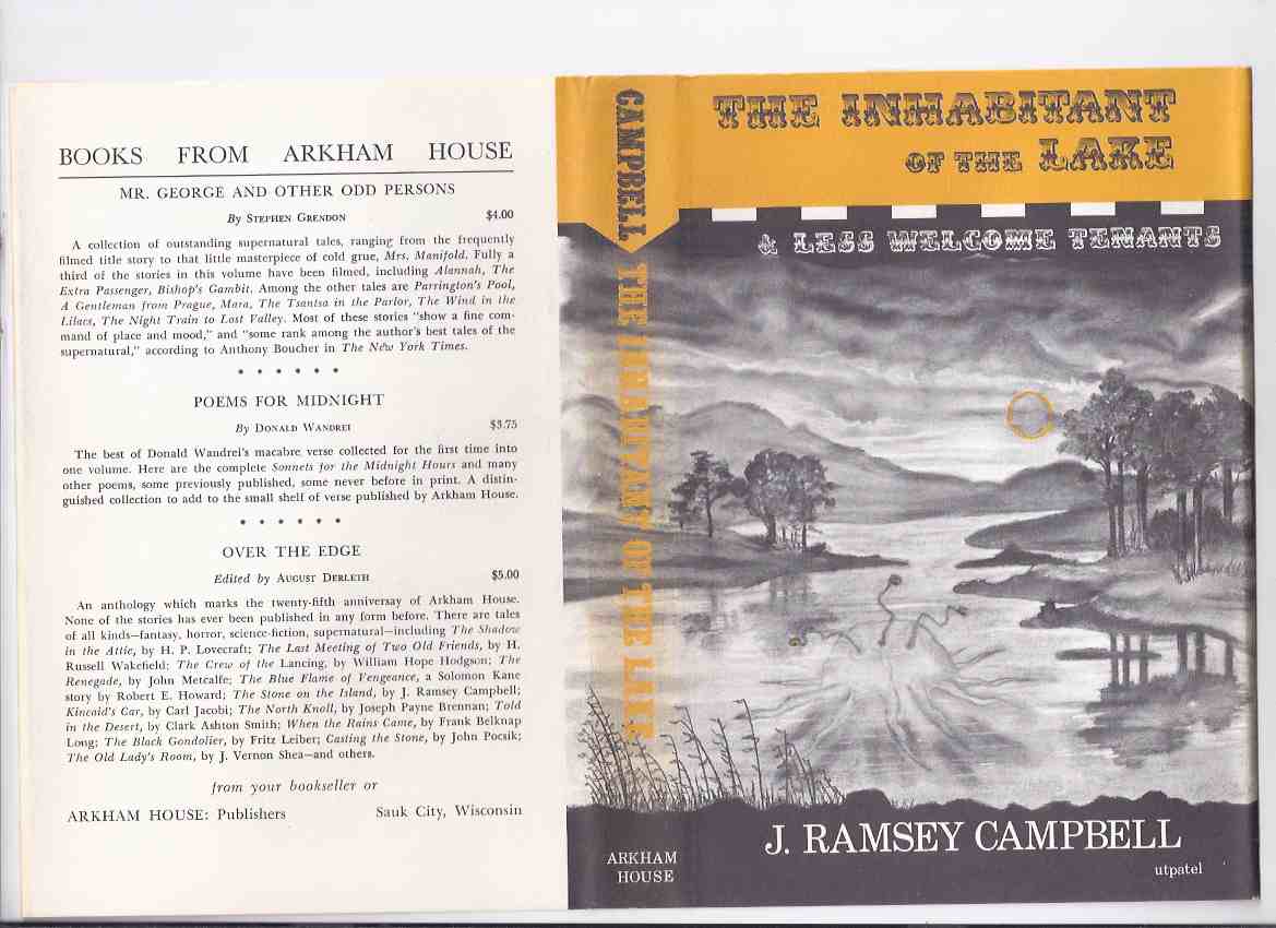 Image for The Inhabitant of the Lake ---by J Ramsey Campbell -SIGNED / ARKHAM HOUSE ( Room in the Castle; The Mine on Yuggoth; Return of the Witch; Insects from Shaggai; etc)( Author's 1st Book )