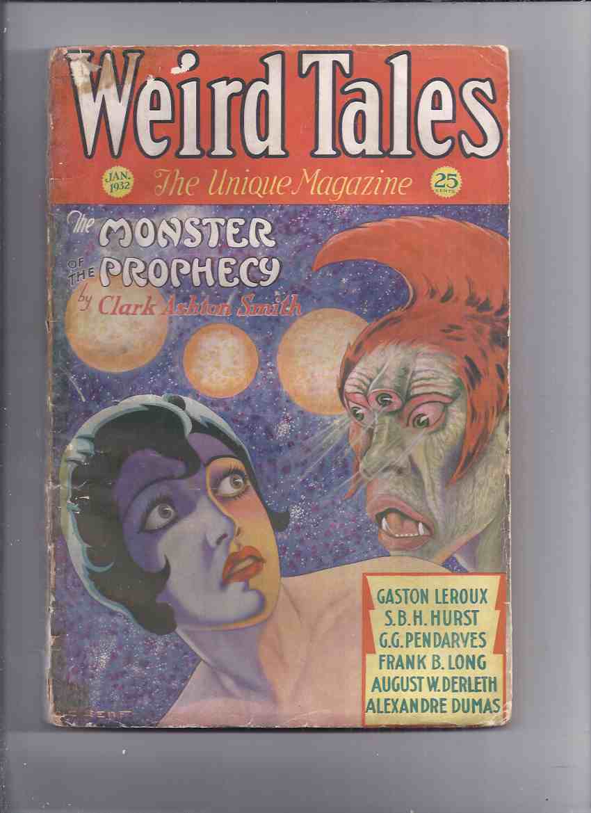 Image for Weird Tales Magazine ( Pulp ) / Volume 19 ( xix ) # 1, January 1932 ( Monster of the Prophecy; Haunted Chair [pt 2]; A Queen in Other Skies; Mive, etc)