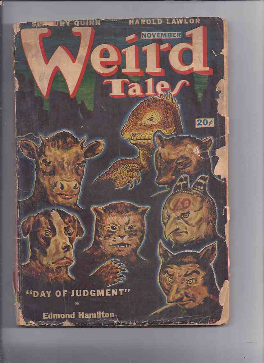 Image for Canadian issue Weird Tales Pulp ( Magazine ) November 1946  ( Lotte; Frozen Fear; Enoch; The Port; Day of Judgment; Alice and Allergy; Not Human; The Horn; The Machine; Six Flights to Terror; Polar Vortex; Xerxes' Hut, etc )( Canada )