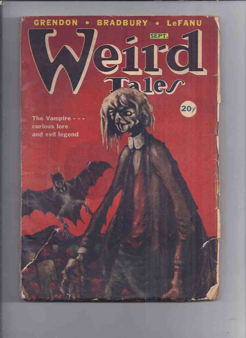 Image for Canadian issue Weird Tales Pulp ( Magazine ) September 1947  ( Resurrection; Recompense; Will of Claude Ashur; Damp Man; Churchyard Yew; Parrington's Pool; Interim; Robe of Forgetfulness; Dog That Came Back; The Breeze and I; etc )( Canada )