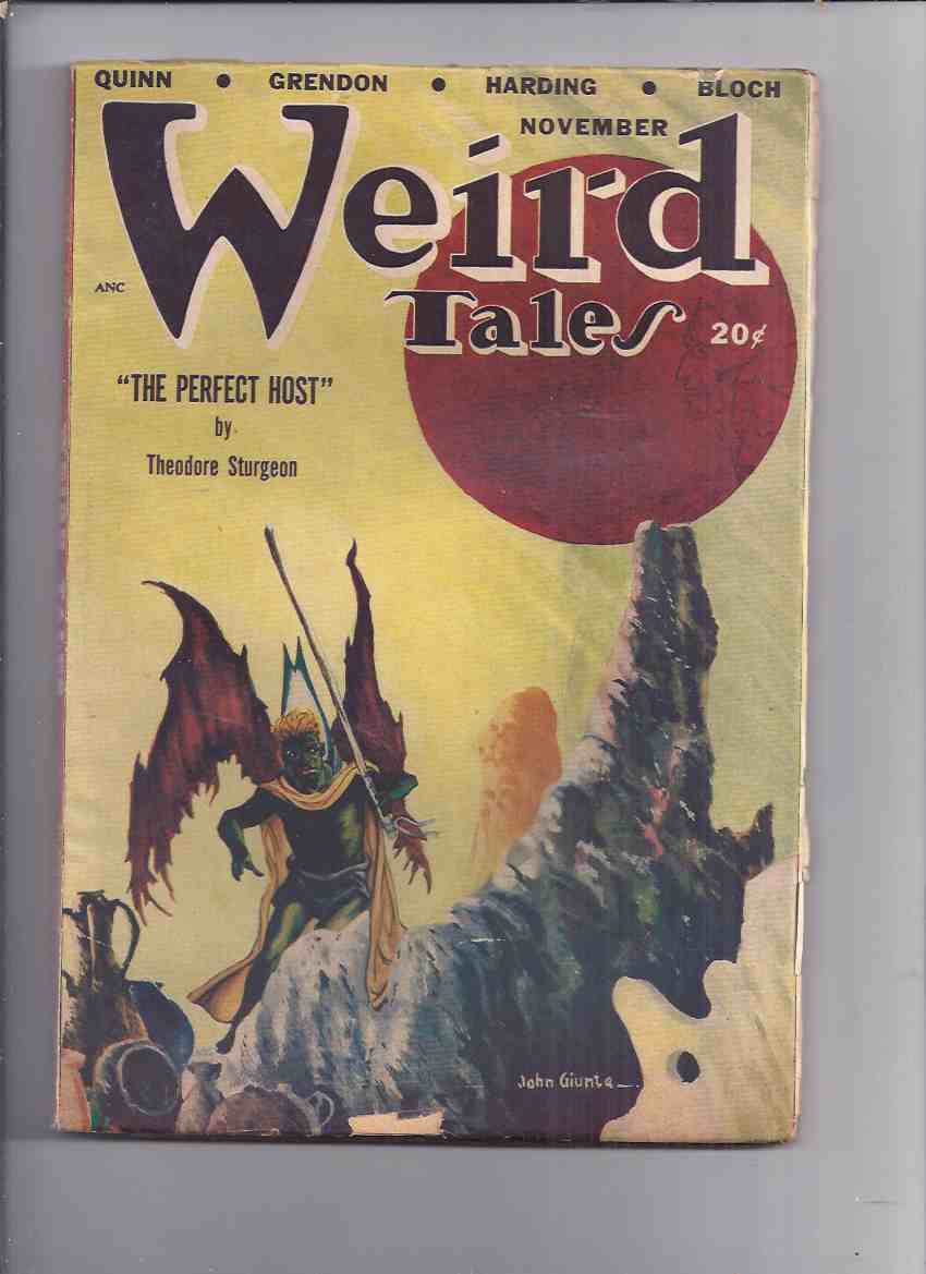 Image for Canadian issue Weird Tales Pulp ( Magazine ) November 1948 ( Perfect Host; House on Forest Street; Indian Spirit Guide; Blessed are the Meek; Incident at the Galloping Horse; Tryst Beyond the Years; Such Stuff as Dreams; The Ponderer; etc)( Canada )
