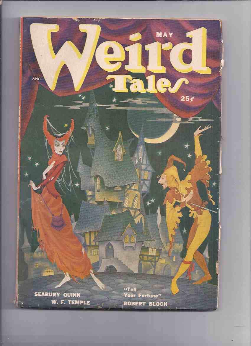 Image for Canadian issue Weird Tales Pulp ( Magazine ) May 1950 ( Tell Your Fortune; Djinn and Bitters; Round Tower; Last Man; Triangle of Terror; Monkey Spoons; Last Three Ships; At the End of the Corridor; Man on B-17; Mr Hyde and Seek; Weirdisms )( Canada )