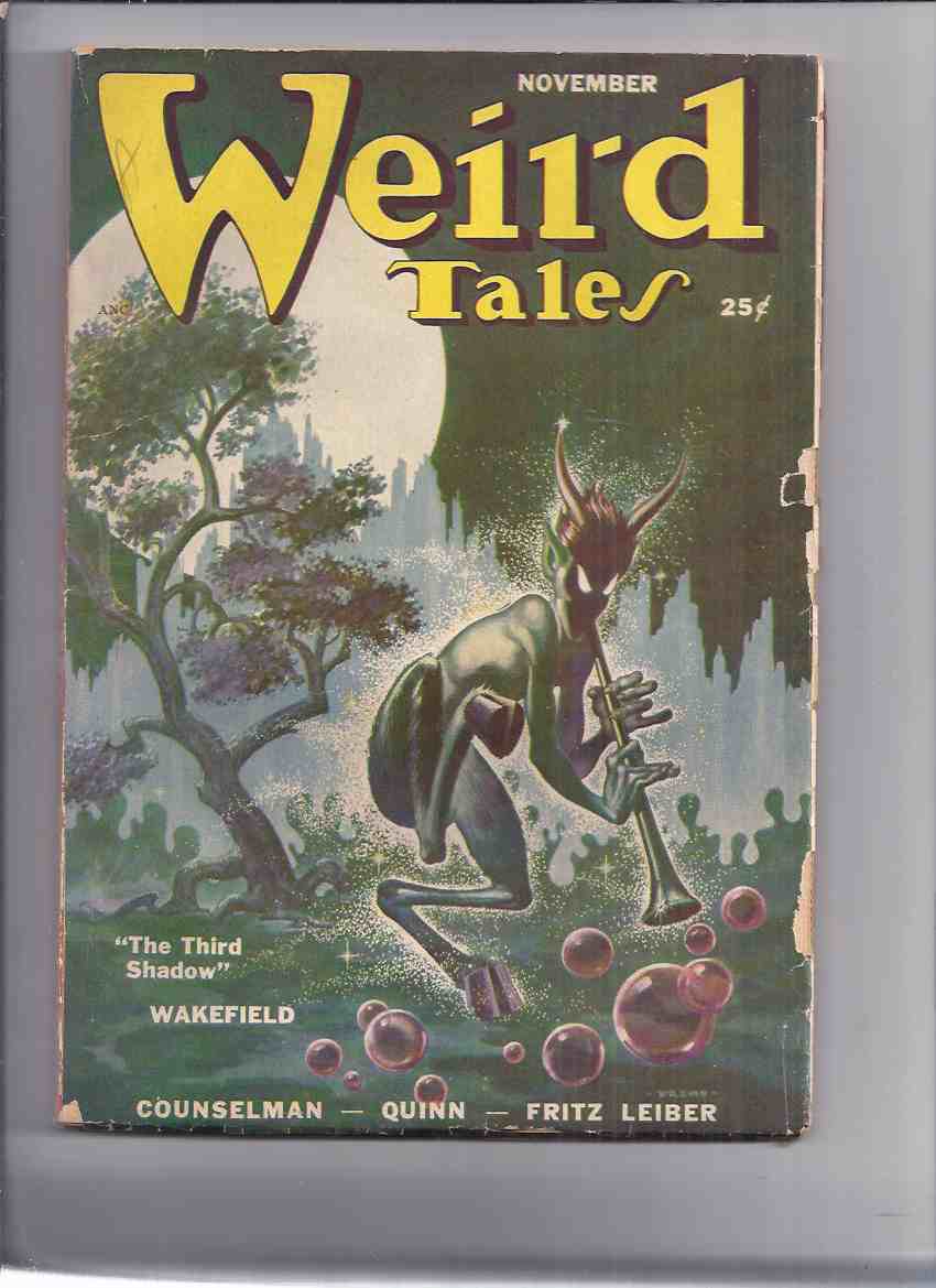Image for Canadian issue Weird Tales Pulp ( Magazine ) November 1950 ( Dead Man; Third Shadow; Body-Snatchers; Grotesquerie; Something Old; Invisible Reweaver; Blue Peter; They Worked the Oracle; The Haunted; Weirdisms )( Canada )