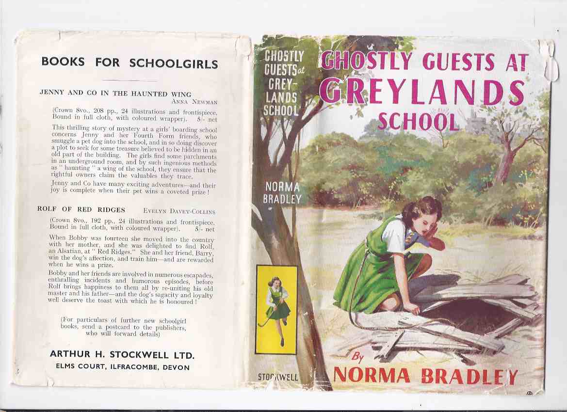 Image for Ghostly Guests at Greylands School -by Norma Bradley ( Greylands School / Schoolgirl Series )( Field Hockey Image on Spine )