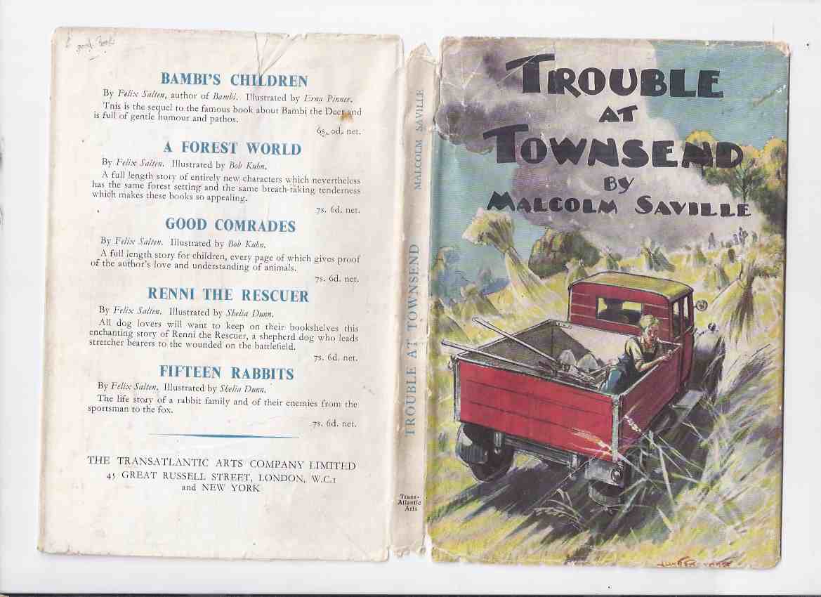 Image for Trouble at Townsend -by Malcolm Saville ( Michael and Mary Series, Book 1 )( 1945 1st Edition )