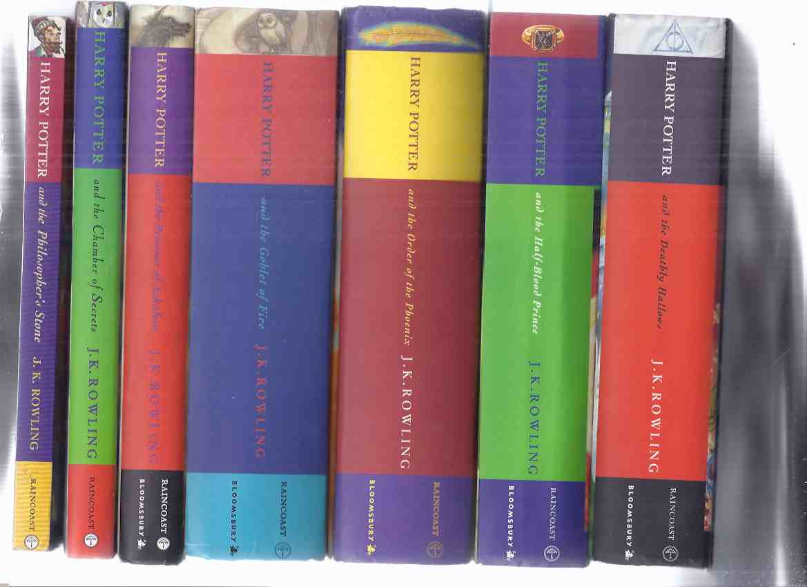 Image for SEVEN Volumes: Harry Potter & the Philosopher's Stone ( AKA: Sorcerer's Stone ); Chamber of Secrets; Prisoner of Azkaban; Goblet of Fire; Order of the Phoenix; Half Blood Prince; Deathly Hallows --book 1, 2, 3, 4, 5, 6, 7  ( Philosophers )