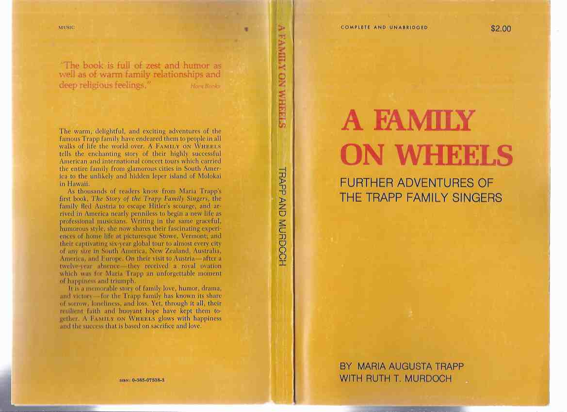 Image for A Family on Wheels: Further Adventures of the Trapp Family Singers -by Maria Von Trapp -a Signed Copy