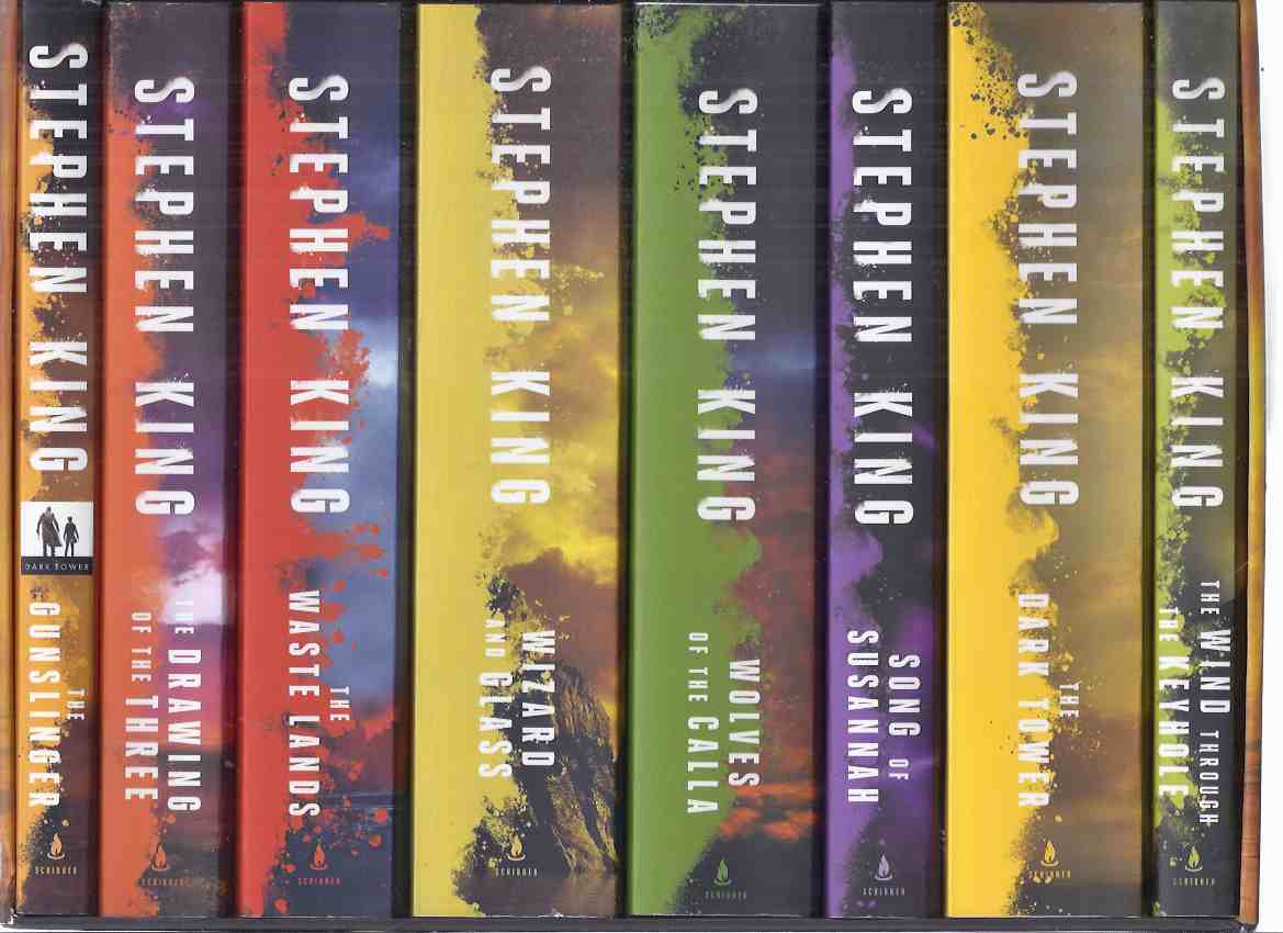 Image for 8 BOOKS in box/slipcase: Roland Deschain Cycle: Gunslinger; Drawing of the Three; The Waste Lands; Wizard & Glass; Wolves of the Calla; Song of Susannah; The Dark Tower;  The Wind Through the Keyhole Volumes I, II, III, IV, V, VI, VII, VIII / Stephen King