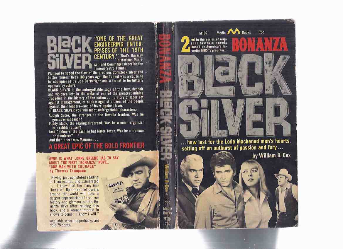 Image for Bonanza: Black Silver, Book # 2 (  TV Tie-In Cover with Lorne Greene [ Ben Cartwright ], Dan Blocker [ Hoss ], Michael Landon [ Little Joe ])