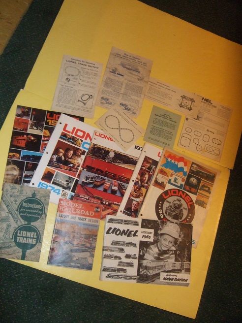 Image for LIONEL TRAINS Ephemera and Pamphlets and Catalogues -14 Items (includes:  Model Railroad Layout and Track Design from Spotlite books)