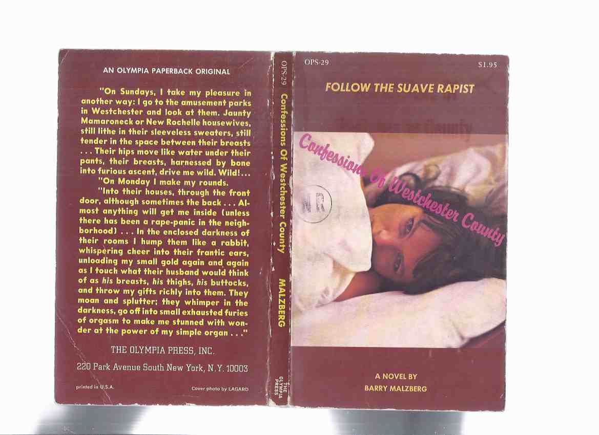 Image for Confessions of Westchester County --- by Barry Malzberg -a signed Copy ( Olympia Press Series )( "Follow the Suave Rapist")