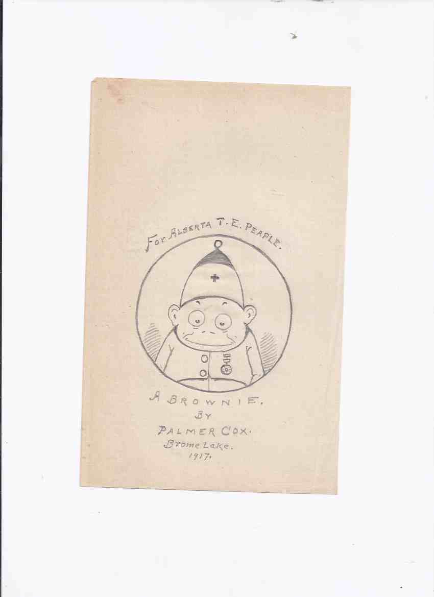 Image for A BROWNIE ---by Palmer Cox ( Original Art )( Brome Lake Quebec 1917 )( Artwork )