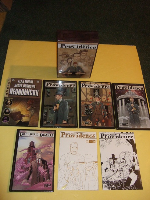 Image for 7 Volumes in Slipcase:  PROVIDENCE (the slipcased Set with NEONOMICON, Providence Acts 1, 2, 3 & Dreadful Beauty, The Art of Providence Plus 2 Variant Issues of Volume 12  (the individual Issue titled The Book ])