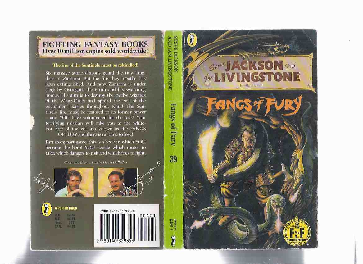 Image for Fangs of Fury, Volume 39 in the FF / Fighting Fantasy GameBooks Series (by Steve jackson and Ian Livingstone )( Book Thirty-Nine )