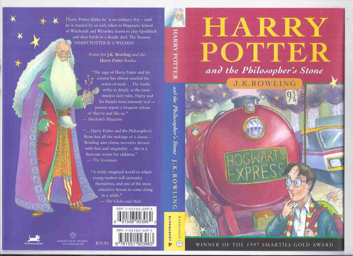 Image for Harry Potter and the Philosopher's Stone ( AKA: Sorcerer's Stone ) --book 1 of the Series -by J K Rowling ( Volume One )