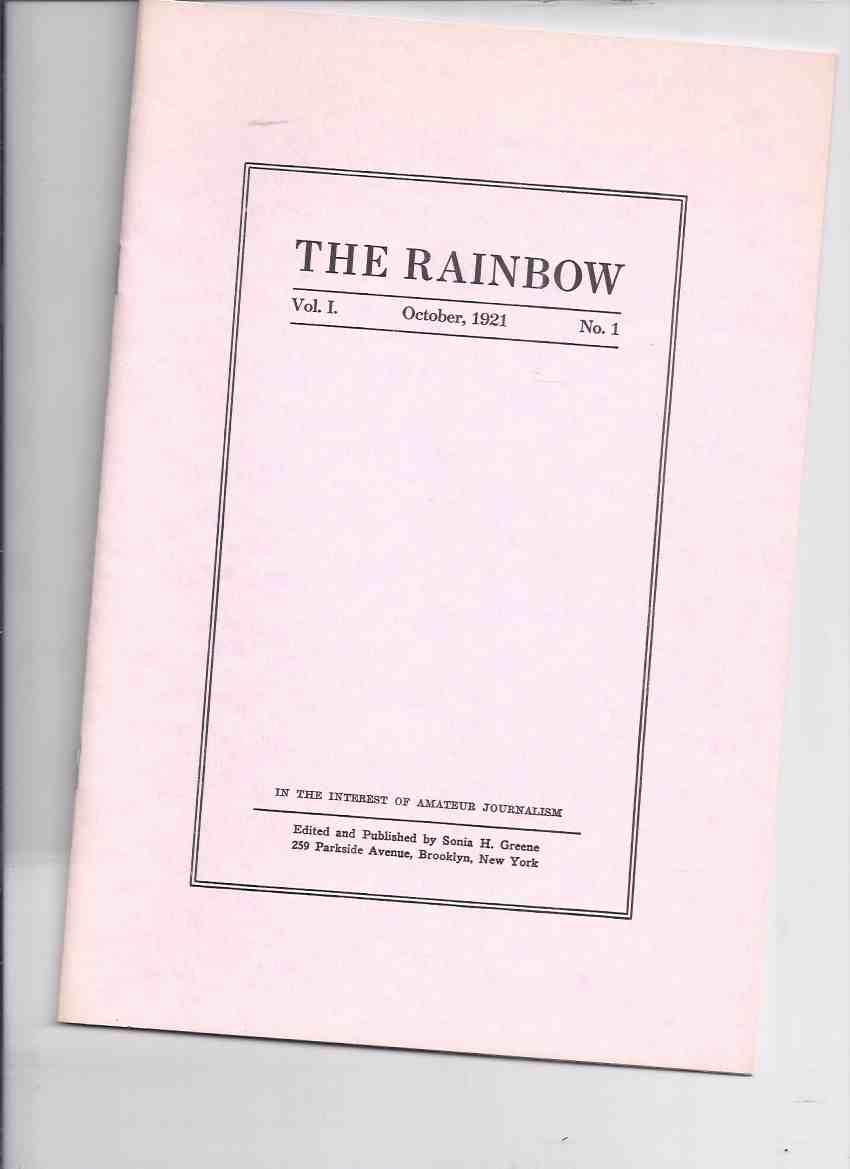 Image for The Rainbow, Volume 1, # 1 October 1921 / Necronomicon Press ( Facsimile Edition )(inc.  Nietzsche as a Practical Prophet; Philosophia; Nietschism and Realism; A Triumph in Eternity; Our Natupski Neighbors, Nietscheism and Realism, etc)