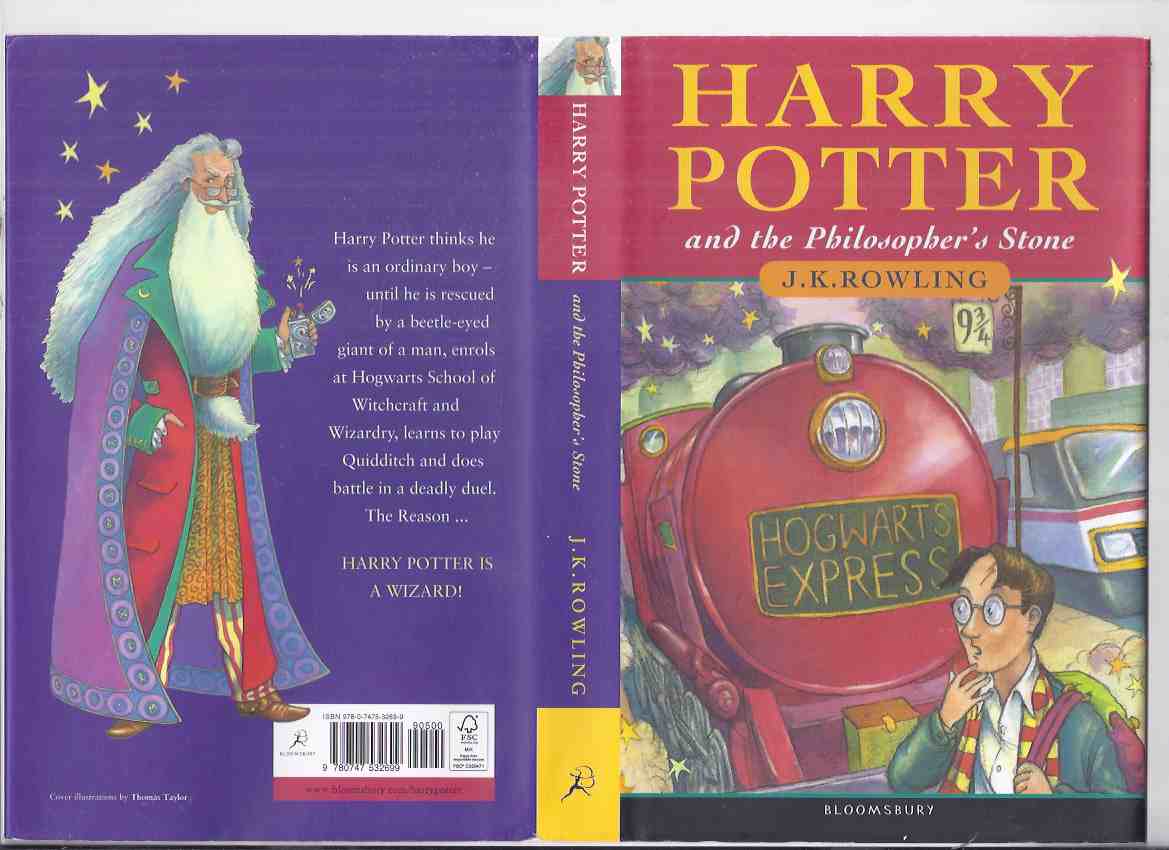 Image for Harry Potter and the Philosopher's Stone ( AKA: Sorcerer's Stone ) --book 1 of the Series -by J K Rowling ( Volume One )( 57th Printing of the UK Edition )