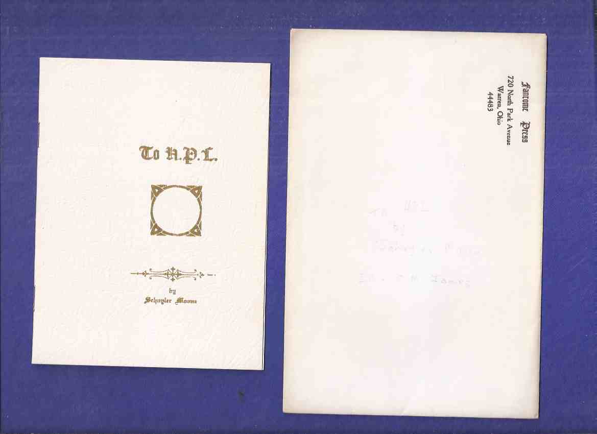 Image for To H.P.L. -by Schuyler Moone, Illustrated By C M James (signed )( HPL / H P Lovecraft / Howard Phillips )