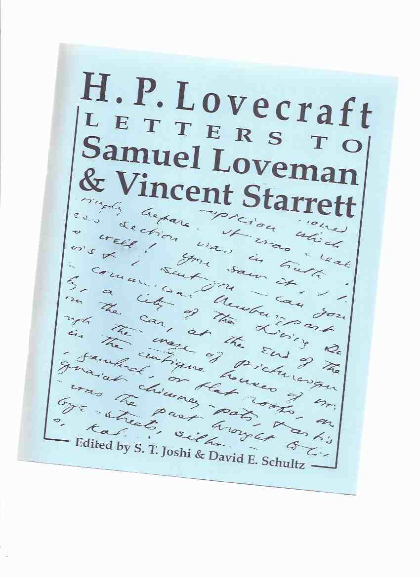 Image for H P Lovecraft:  Letters to Samuel Loveman and Vincent Starrett / Necronomicon Press ( H P Lovecraft )