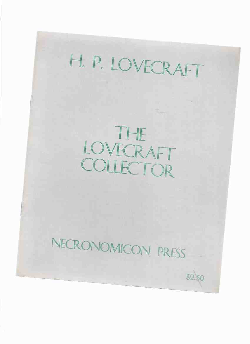 Image for H P Lovecraft: The Lovecraft Collector ( Facsimile Reprint of the 1949 Magazine ) / Necronomicon Press ( H P Lovecraft )