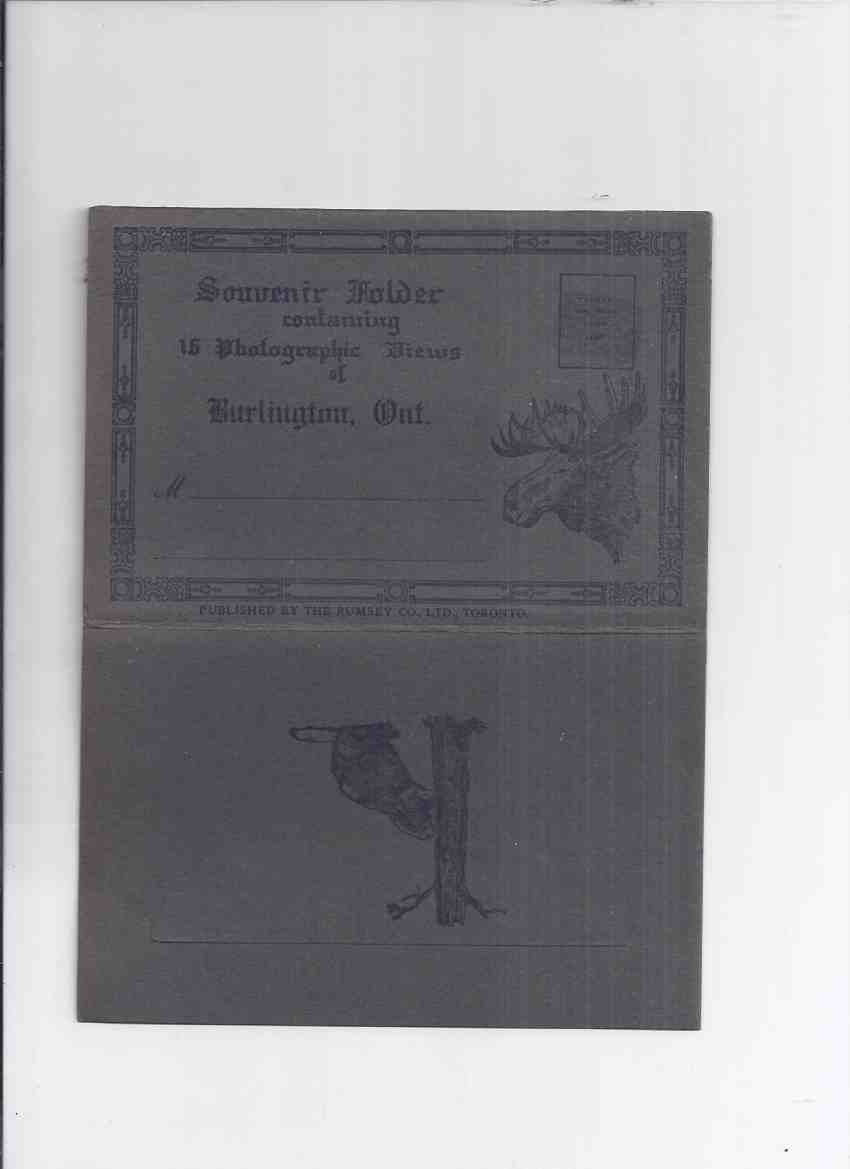Image for Souvenir Folder Containing 16 Photographic Views of Burlington, Ont. ( ON.)( Ontario Local History / Photographs -Circa 1918 -inc. The Brant Inn )